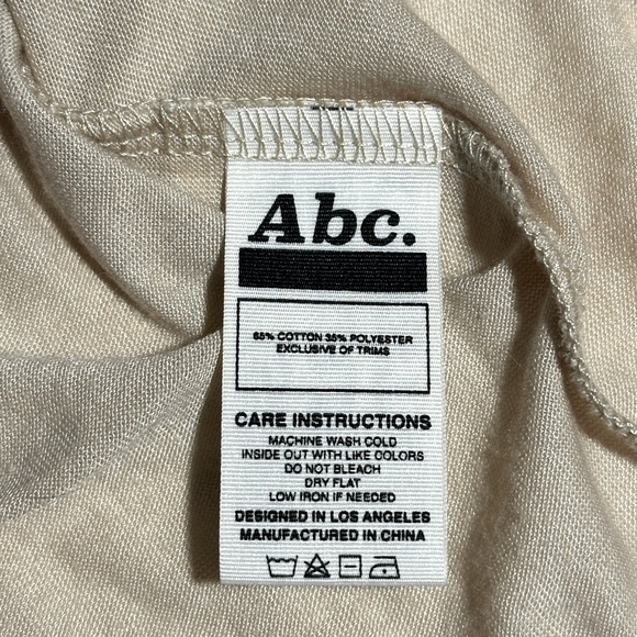 Advisory Board Crystals Logo Patch Long Sleeve Tee R-Shirt in Ecru Tan Size XL - Picture 4 of 7